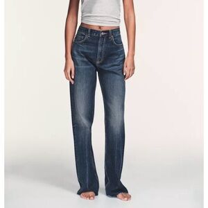 Zara ZW Collection High Waist Wide Leg Jeans.  100% Cotton. Women’s 0 (24x30)